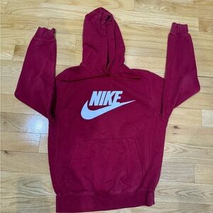Nike Men's Burgundy Hoodie
